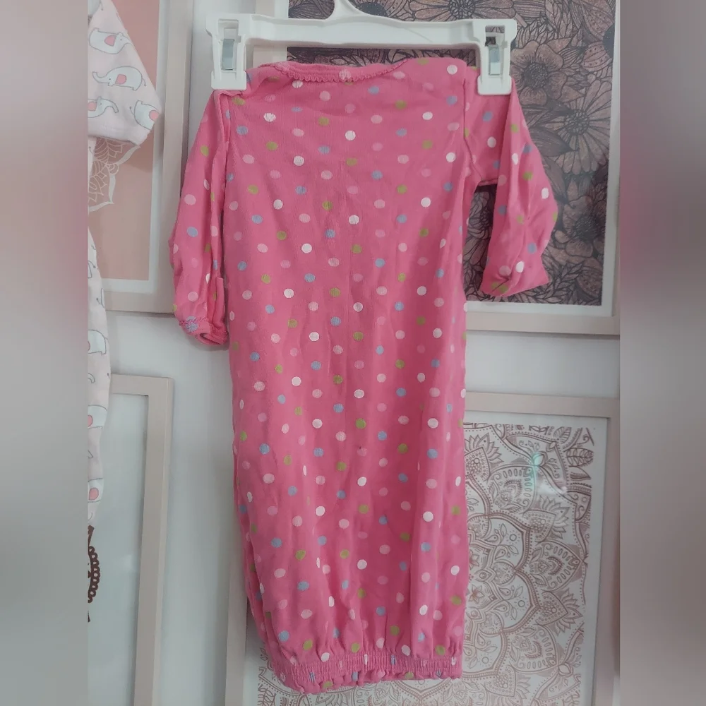 🎁 10/$25- Set of 4 sleep outfits, 0-3 months, baby girl,  pink